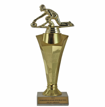 Curling Star Column Trophy - Click to enlarge