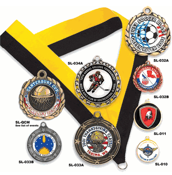 Custom Mylar Insert Medals - Click to enlarge