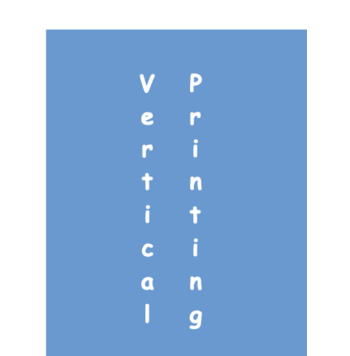 Custom Rosette Ribbons: Vertical Printing - Click to enlarge