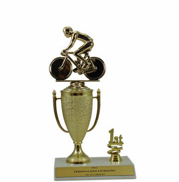 Cycling 1st, 2nd and 3rd Place Award Cup Trophy - Click to enlarge