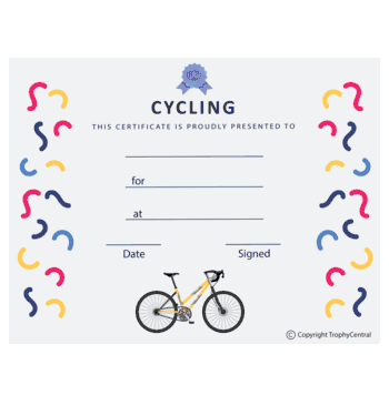 Cycling Free Template - Click to enlarge