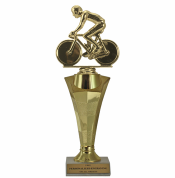 Cycling Star Column Trophy - Click to enlarge