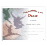 Dance Certificates