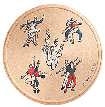 Dance GENERAL Litho Medal Insert - Click to enlarge