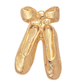 Dance Slippers Gold Jacket Lapel Pins