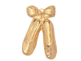 Dance Slippers Gold Jacket Lapel Pins