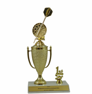 Darts 1st, 2nd and 3rd Place Award Cup Trophy - Click to enlarge