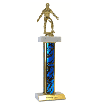 Wrestling Trophy - Deluxe Double Platform - Multiple Sizes - Click to enlarge