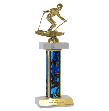 Deluxe Platform Trophies - Downhill Skiing - Click to enlarge