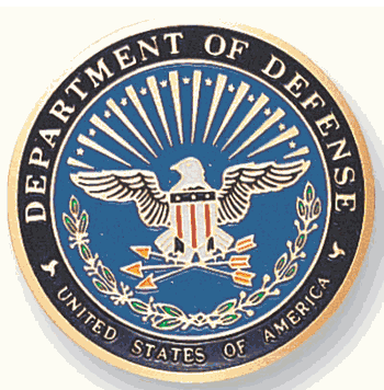 Department Of Defense Medal Insert (Etched) - Click to enlarge