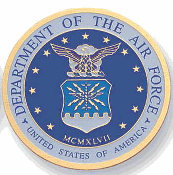 Department Of The Air Force Medal Insert (Etched) - Click to enlarge