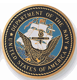 Department Of The Navy Medal Insert (Etched)