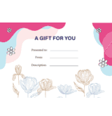 Design 6 Gift Certificate Free Template