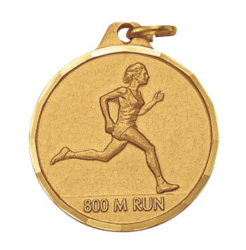 Distance Medals, Female (1 1/4") - Click to enlarge