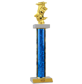 Double Platform Drama Trophies in 3 Sizes - Click to enlarge