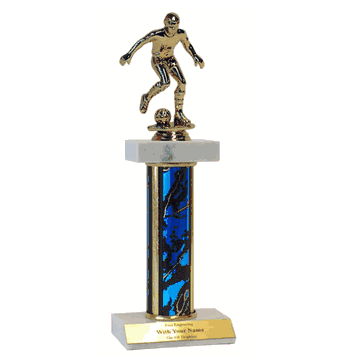 Soccer Trophy - Deluxe Double Platform - Multiple Sizes - Click to enlarge