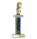 Broomball Trophy - Deluxe Double Platform - Multiple Sizes