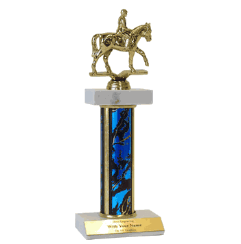 Double Platform Trophies in 2 Sizes - Horse Figure - Click to enlarge