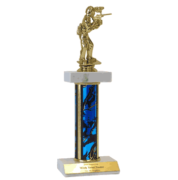 Double Platform Trophies in 2 Sizes - Paintball - Click to enlarge
