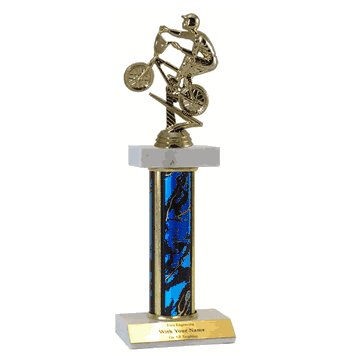 Double Platform Trophies in 3 Sizes- BMX - Click to enlarge