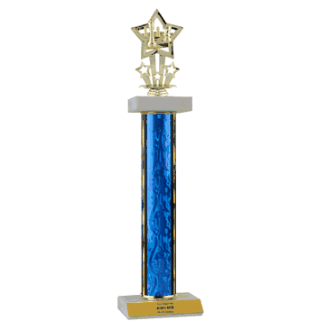 Double Platform Trophies in 3 Sizes - Chess - Click to enlarge