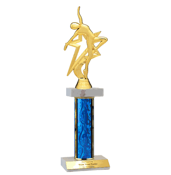 Double Platform Trophies in 3 Sizes - Dance - Click to enlarge