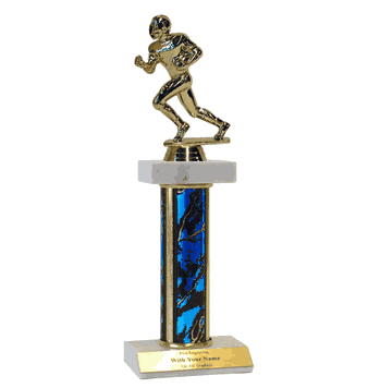Football Trophy - Deluxe Double Platform - Multiple Sizes - Click to enlarge