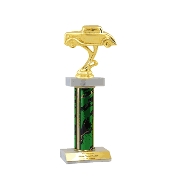 Double Platform Trophies in 3 Sizes - Hot Rod - Click to enlarge