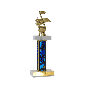 Double Platform Trophies in 3 Sizes - Music - Click to enlarge