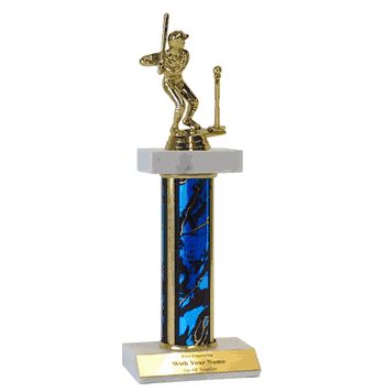 Double Platform Trophies in 3 Sizes - T-Ball - Click to enlarge