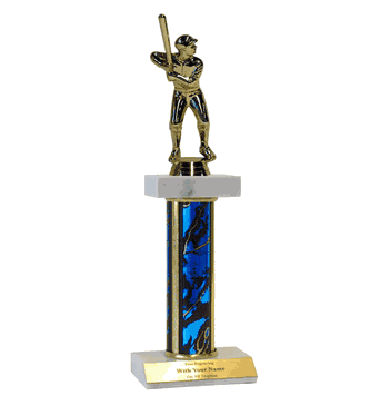 Baseball Trophy - Deluxe Double Platform - Multiple Sizes - Click to enlarge