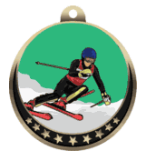 Downhill Skiing Insert Medal