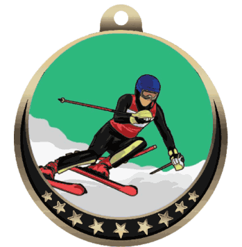 Downhill Skiing Insert Medal - Click to enlarge