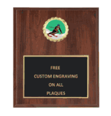 Downhill Skiing Insert Plaque (Multiple Styles)