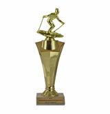Downhill Skiing Star Column Trophy