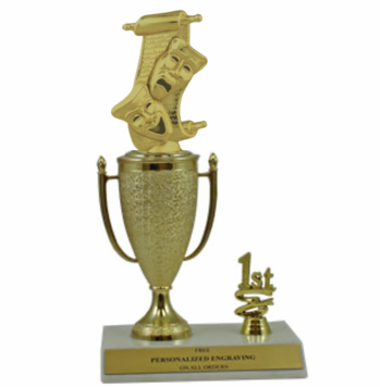 Drama 1st, 2nd and 3rd Place Award Cup Trophy - Click to enlarge