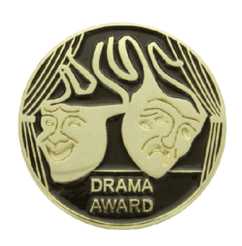 Drama Mask Lapel Pin - Click to enlarge