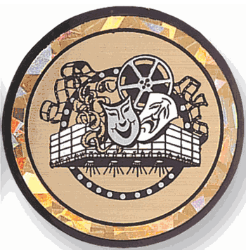 Drama / Theater Mylar Decal Medal Insert - Click to enlarge