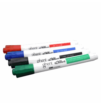 Dry Erase Markers, Assorted Colors, 4-Count - Click to enlarge