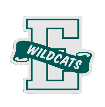 E-Shaped Mascot Badge with Choice of Back - Click to enlarge