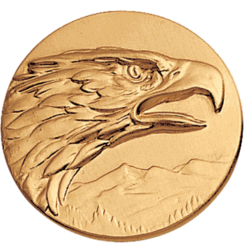 Eagle (502138) Litho Medal Insert - Click to enlarge