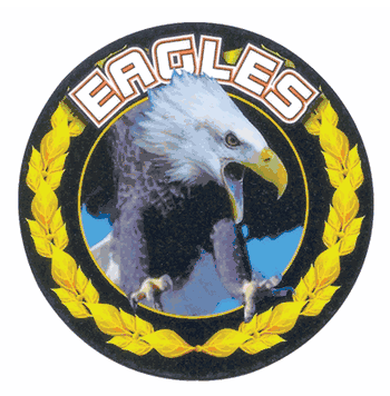 Eagles Mascot Medal Insert - Click to enlarge
