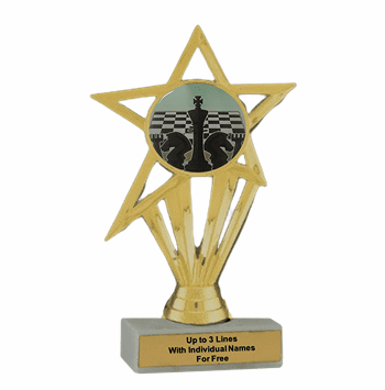 Participation Chess Trophy with Insert - Economy Series - Click to enlarge