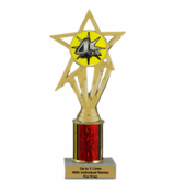 4th Place Economy Column Insert Trophy