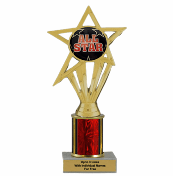 All Star Economy Column Insert Trophy - Click to enlarge