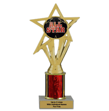 Economy Column Insert Trophy - All Star - Click to enlarge