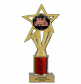 Economy Column Insert Trophy - All Star
