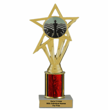 Economy Chess Column & Insert Trophy - Click to enlarge