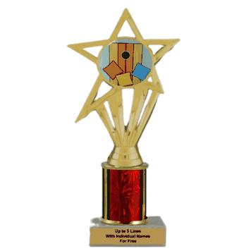Economy Column Insert Trophy - Cornhole - Click to enlarge