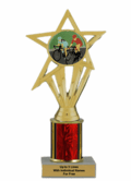 Economy Cycling Trophy with Insert and Choice of Column